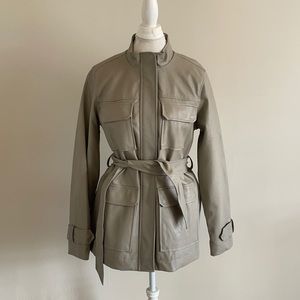 Target Taupe Faux Leather Jacket